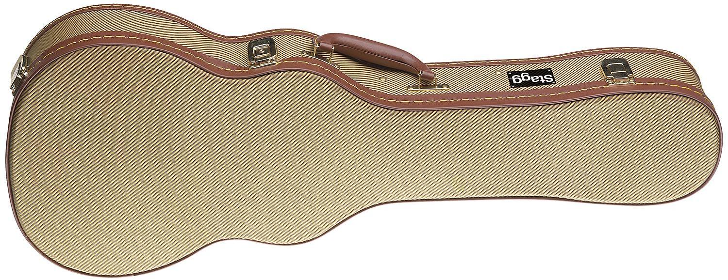 Funda para ukulele Stagg GCX-UKC GD Ukulele Concert Deluxe - Tweed