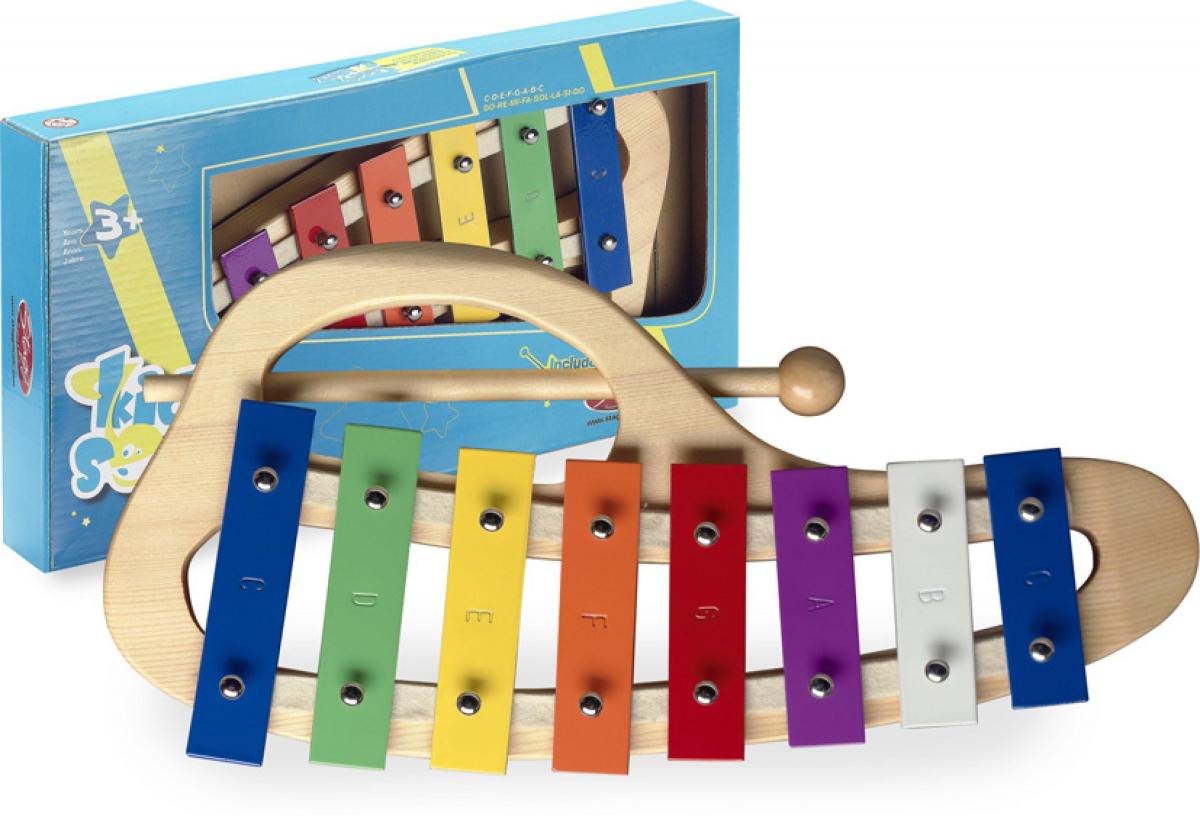 Percusión para golpear Stagg META-KC8 Kiddy Soundz Metalófone Courbe