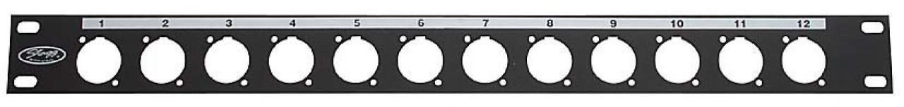 Flightcase rack Stagg Panneau de distribution DP12X0H