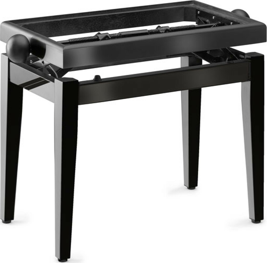 Stagg Pb 45 Banquette Piano Gloss Black - Bancos para teclado - Main picture