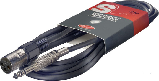 Stagg Sac3psxf Dl Jack Stereo Male  / Xlr Femelle - 3m - Cable - Main picture