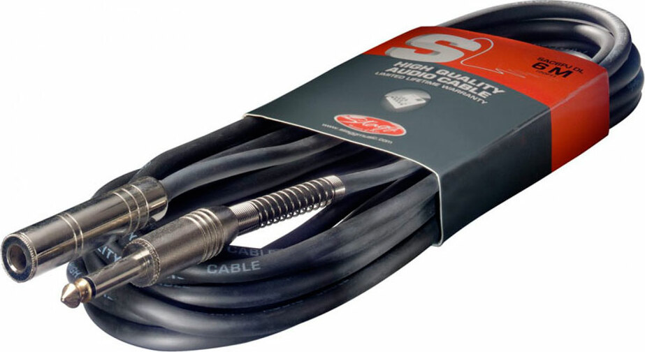 Stagg Sac6pjdl Rallonge Mono Cable 6m Jack 6.35 - - Cable - Main picture