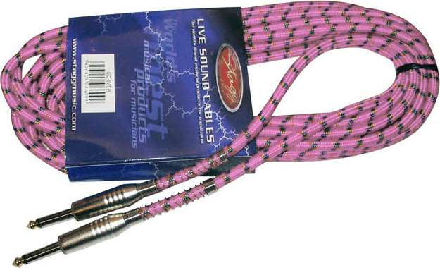 Stagg Sgc6vt Pk Jack Vintage Tweed 6m Pink - Cable - Main picture