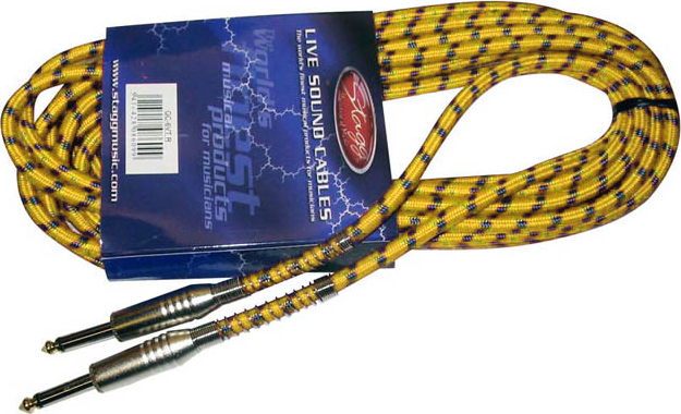 Stagg Sgc6vt Yw Jack Tweed Vintage  6m Yellow - Cable - Main picture