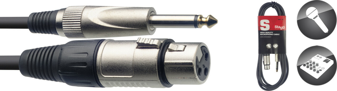 Stagg Smc6xp Xlr Femelle Vers Jack Male 6m - Cable - Main picture