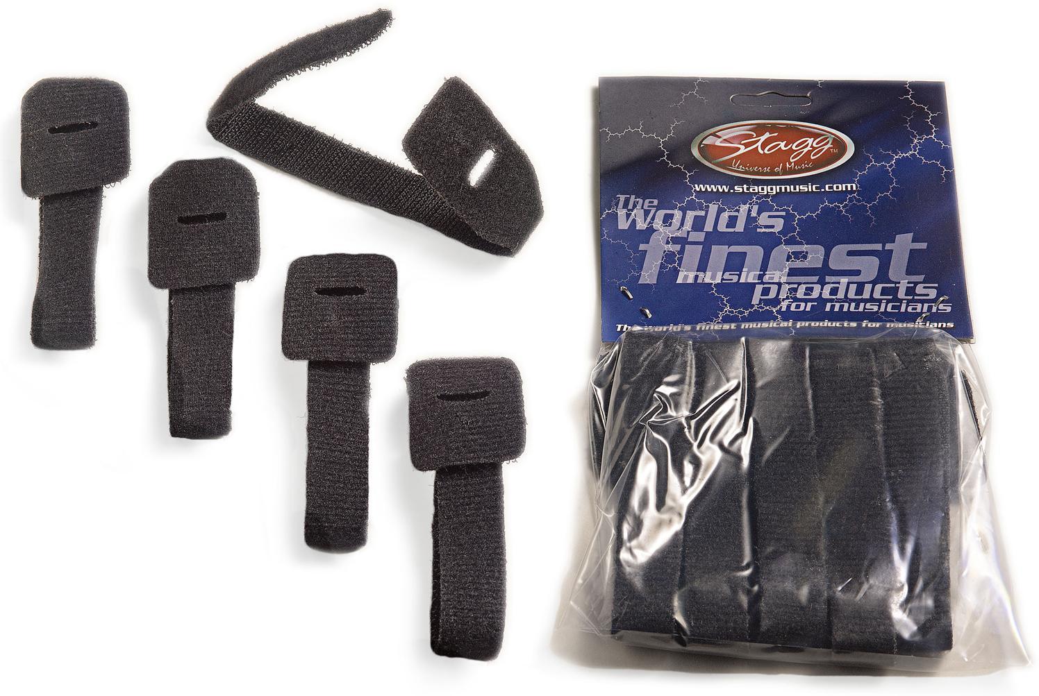 Clips para cable y banda de velcro Stagg VCS225