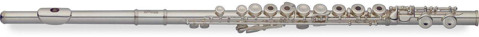 Flauta travesera profesional Stagg C Flute, open holes, in-line G