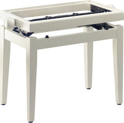 Bancos para teclado Stagg PB 45 Banquette Piano white matt