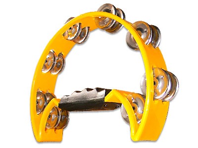 Stagg Tab-1 Yw Tambourin En Plastique Avec 20 Cymbalettes Yellow - Shake percussions - Variation 2