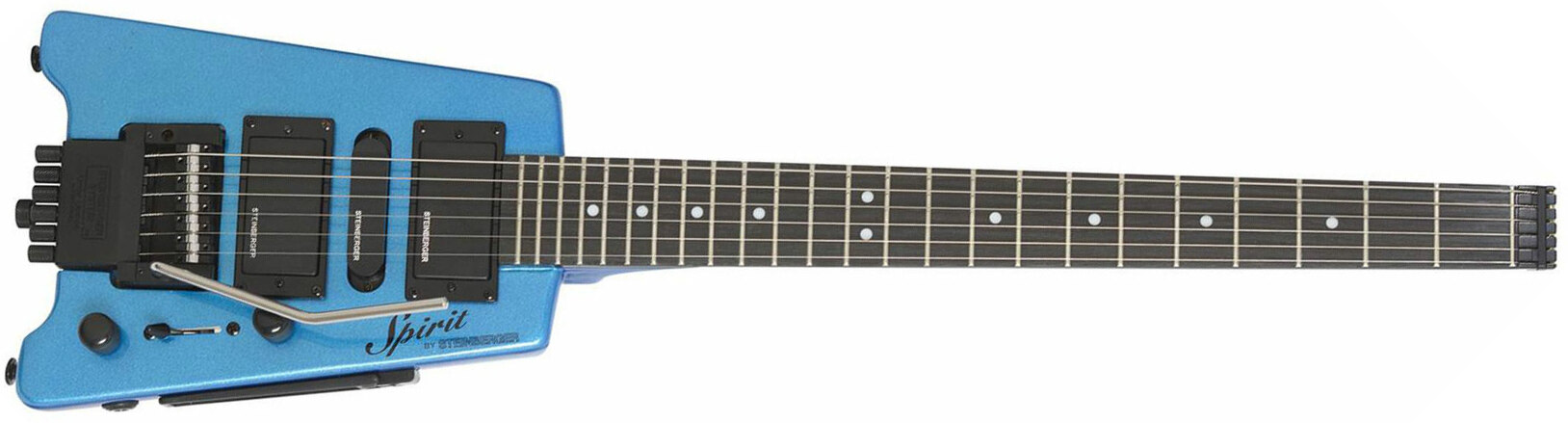 Steinberger Gt-pro Deluxe Outfit Hsh Trem Rw +housse - Frost Blue - Guitarra eléctrica de viaje - Main picture