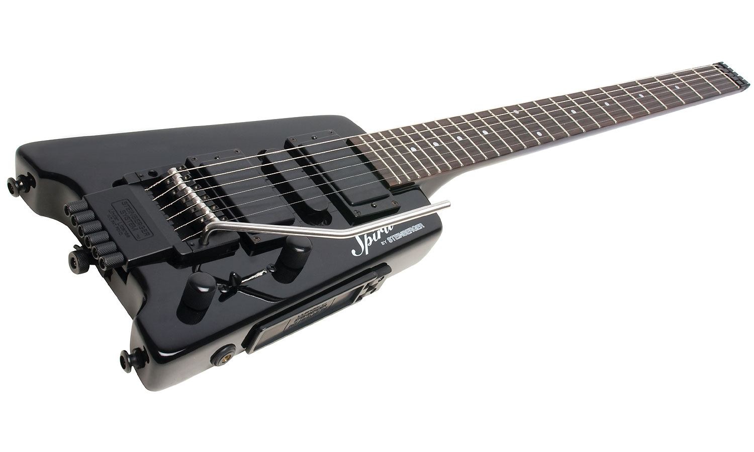 Steinberger Gt-pro Deluxe Outfit Hsh Trem Rw +housse - Black - Guitarra eléctrica de viaje - Variation 2