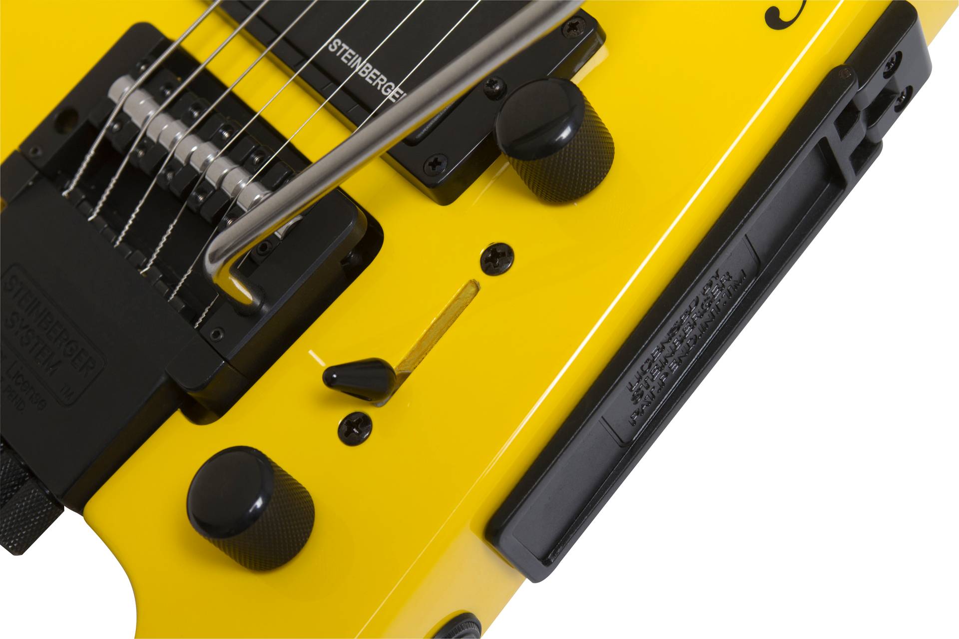 Steinberger Gt-pro Deluxe Outfit Hsh Trem Rw +housse - Hot Rod Yellow - Guitarra eléctrica de viaje - Variation 1