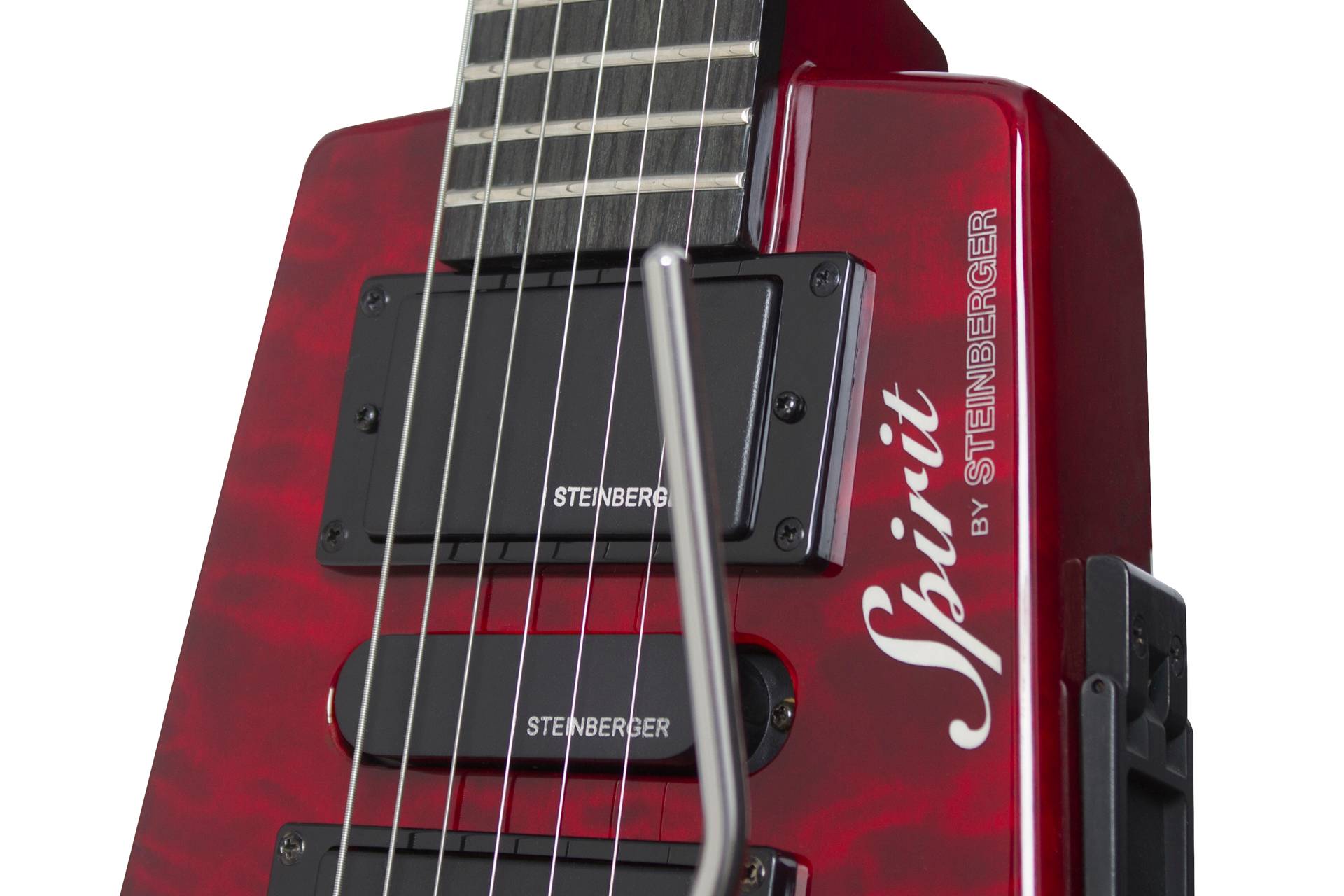 Steinberger Gt-pro Deluxe Quilt Top Outfit Hsh Trem Rw +housse - Wine Red - Guitarra eléctrica de viaje - Variation 1