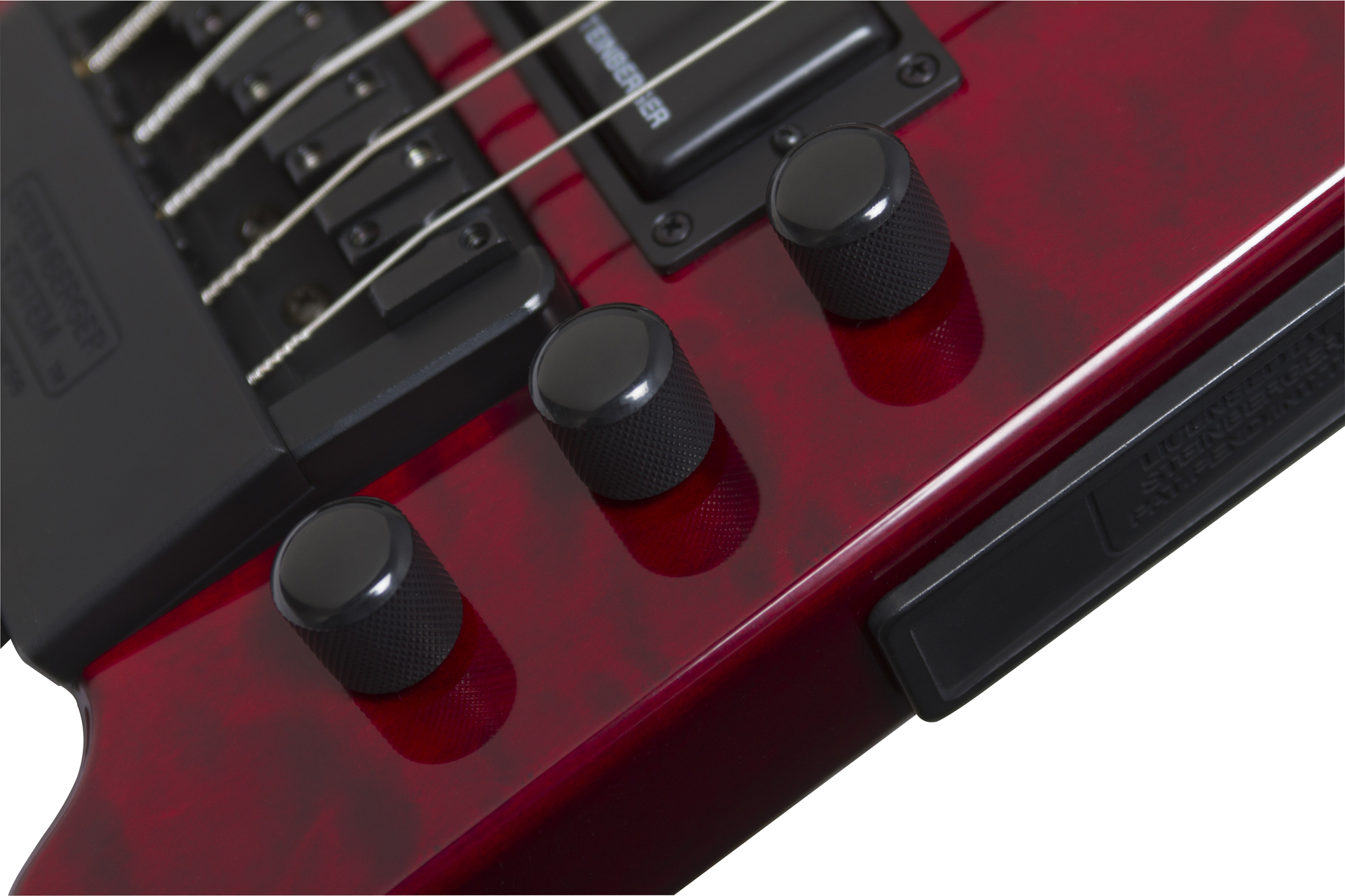 Steinberger Xt-25 Quilt Top Standard Bass Outfit Hh Rw +housse - Wine Red - Bajo eléctrico de viaje - Variation 1