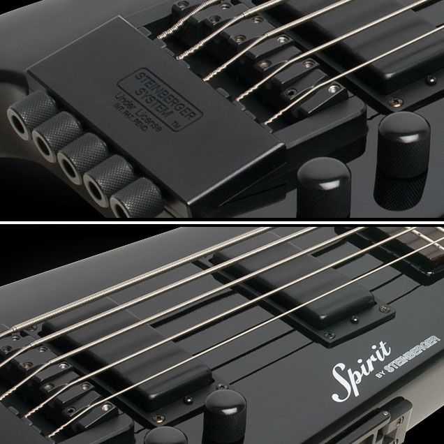 Steinberger Xt-25 Standard Bass Outfit 5c Rw +housse - Black - Bajo eléctrico de viaje - Variation 1