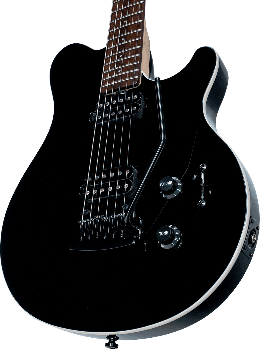 Sterling By Musicman Axis Ax3s Hh Trem Jat - Black - Guitarra eléctrica de corte único. - Variation 4