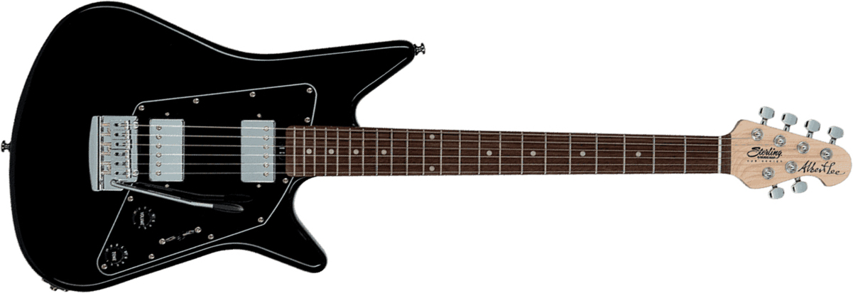 Sterling By Musicman Albert Lee Al40 - Black - Guitarra eléctrica con forma de str. - Main picture