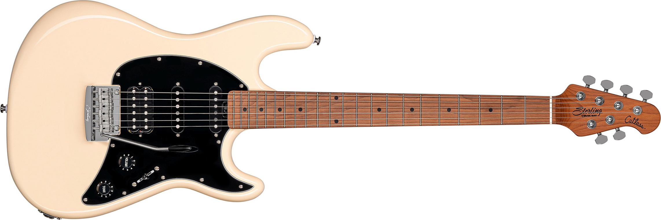 Sterling By Musicman Cutlass Ct50hss Trem Mn - Vintage Cream - Guitarra eléctrica con forma de str. - Main picture