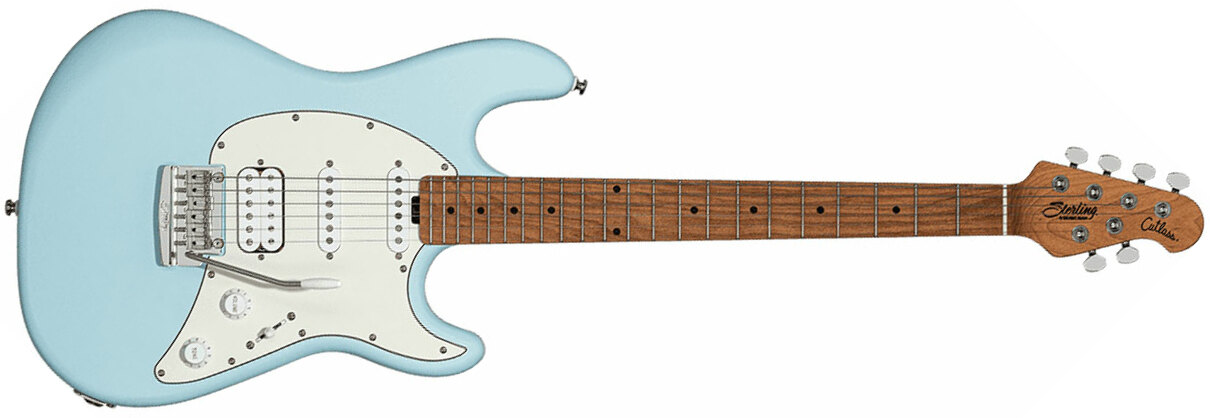 Sterling By Musicman Cutlass Ct50hss Trem Mn - Daphne Blue Satin - Guitarra eléctrica con forma de str. - Main picture