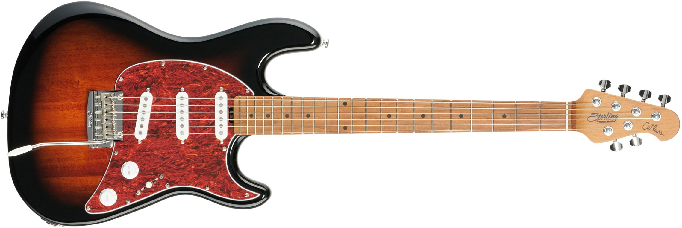Sterling By Musicman Cutlass Ct50sss 3s Trem Mn - Vintage Sunburst - Guitarra eléctrica con forma de str. - Main picture