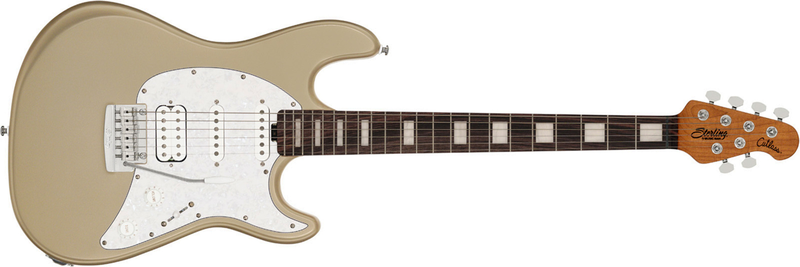 Sterling By Musicman Cutlass Plus Ct50xhss Hss Trem Rw - Cashmere - Guitarra eléctrica con forma de str. - Main picture