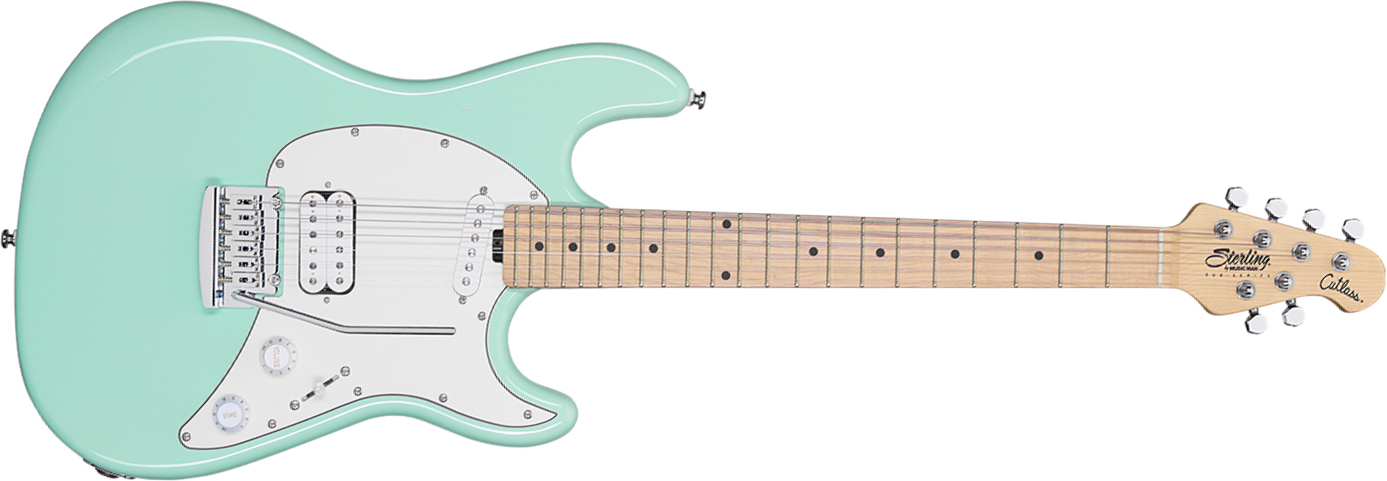 Sterling By Musicman Cutlass Short Scale Ctss30hs Trem Mn Mn - Mint Green - Guitarra eléctrica de viaje - Main picture