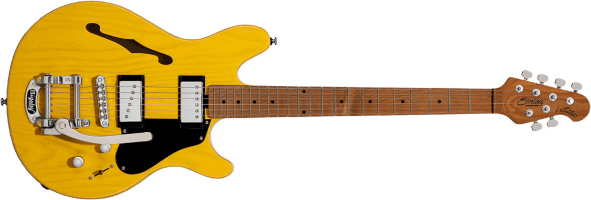 Sterling By Musicman James Valentine Jv60cb Bigsby Hs Trem Mn - Butterscotch - Guitarra eléctrica de autor - Main picture