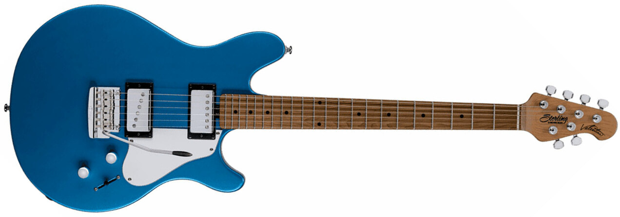 Sterling By Musicman James Valentine Tremolo Jv60t Signature Hh Mn - Toluca Lake Blue - Guitarra eléctrica con forma de str. - Main picture
