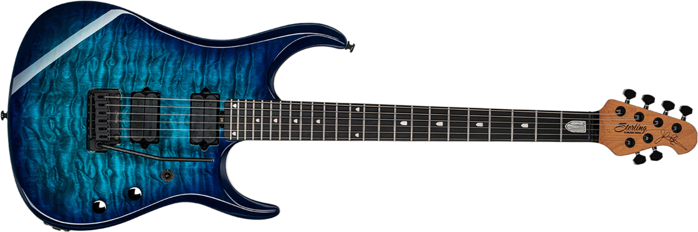 Sterling By Musicman John Petrucci Jp150dqm Dimarzio Signature 2h Trem Eb - Cerulean Paradise - Guitarra electrica metalica - Main picture