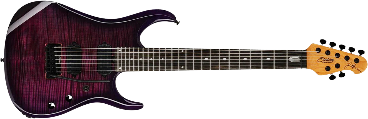 Sterling By Musicman John Petrucci Jp157dfm 7c Dimarzio Signature 2h Trem Eb - Purple Nebula - Guitarra eléctrica de autor - Main picture