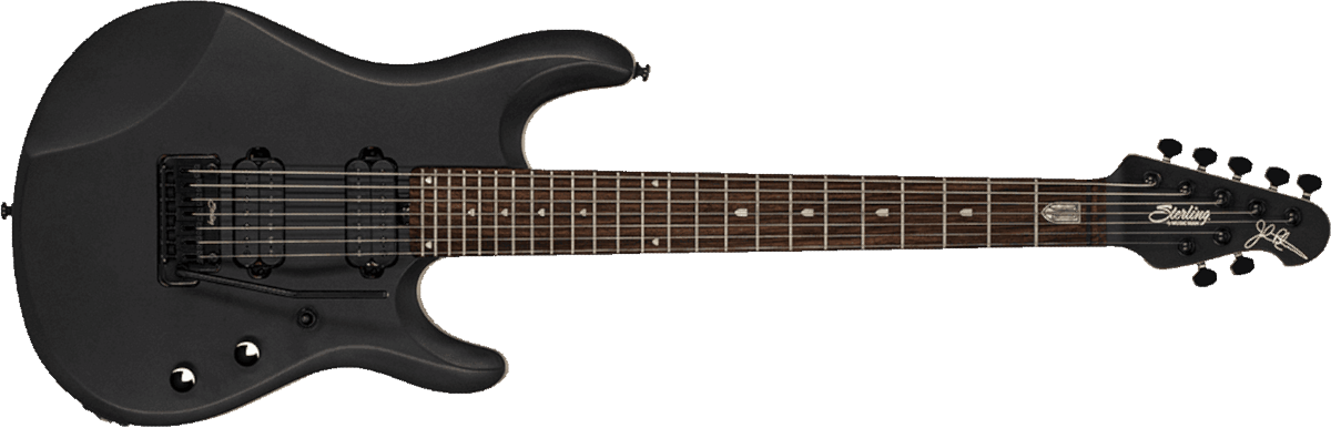 Sterling By Musicman John Petrucci Jp70 Signature Hh Trem Rw - Stealth Black - Guitarra eléctrica con forma de str. - Main picture