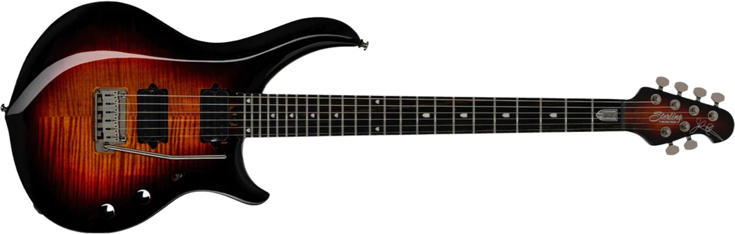 Sterling By Musicman John Petrucci Majesty Maj200xfm Signature 2h Dimarzio Trem Eb - Tiger Eye - Guitarra eléctrica de autor - Main picture