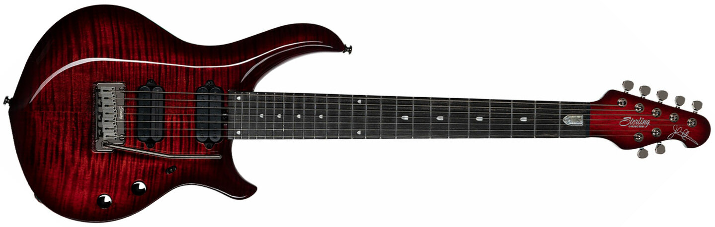 Sterling By Musicman John Petrucci Majesty Maj270xfm Signature 7c 2h Dimarzio Trem Eb - Royal Red - Guitarra eléctrica de 7 cuerdas - Main picture