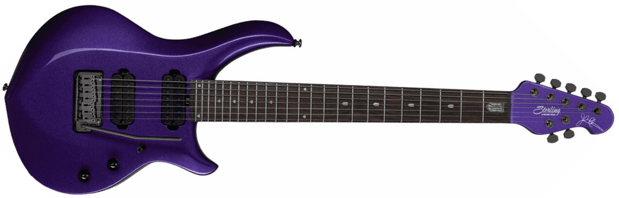 Sterling By Musicman John Petrucci Majesty X Maj170x Signature Hh Trem Rw - Purple Metallic - Guitarra eléctrica de 7 cuerdas - Main picture