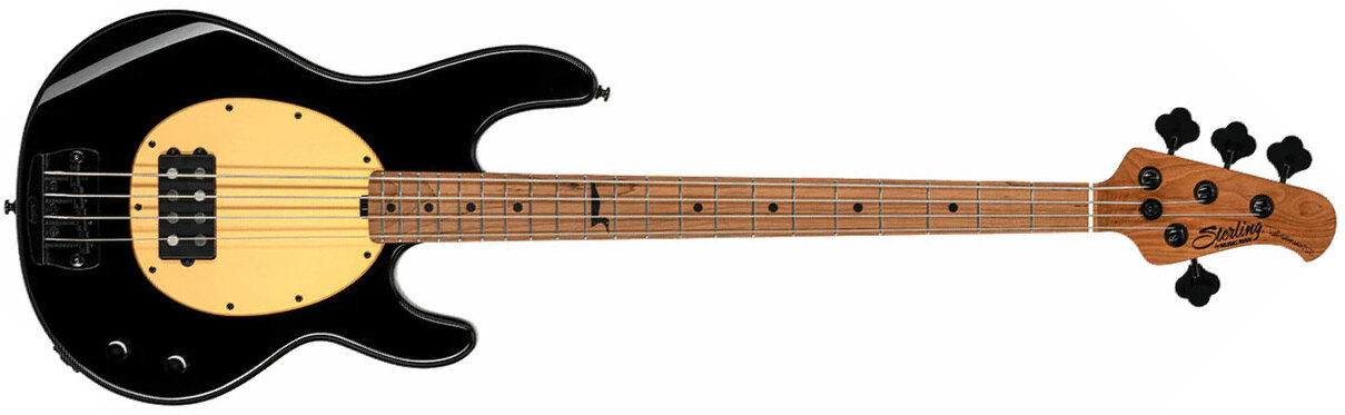 Sterling By Musicman Pete Wentz Stingray Signature 4c 1h Mn - Black - Bajo eléctrico de cuerpo sólido - Main picture