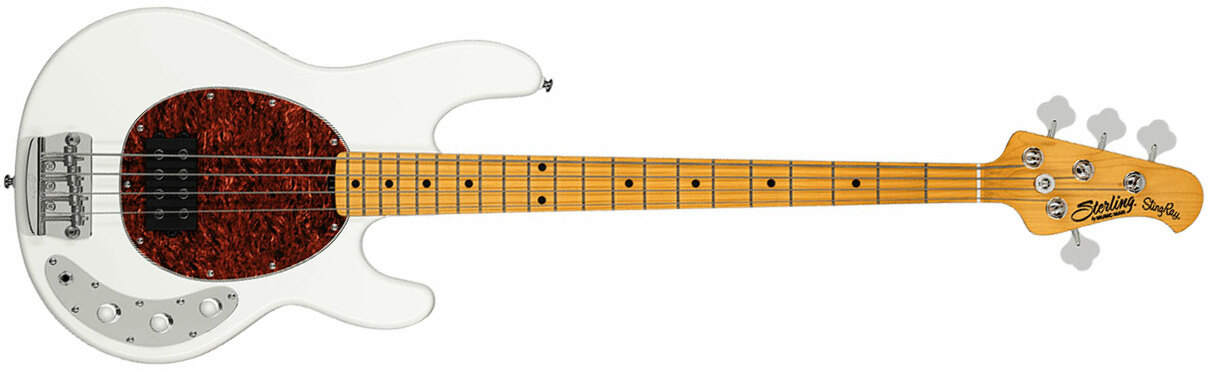 Sterling By Musicman Stingray Classic Ray24ca Active 1h Mn - Olympic White - Bajo eléctrico de cuerpo sólido - Main picture