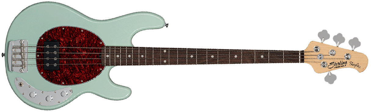 Sterling By Musicman Stingray Classic Ray24ca Active Rw - Mint Green - Bajo eléctrico de cuerpo sólido - Main picture