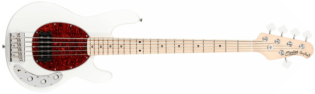 Sterling By Musicman Stingray Classic Ray25ca 5c Active 1h Mn - Olympic White - Bajo eléctrico de cuerpo sólido - Main picture