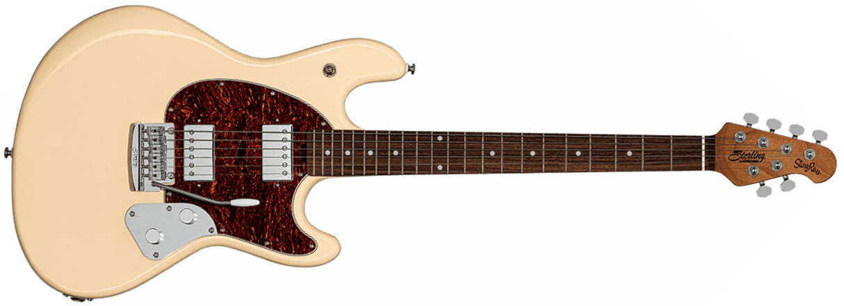Sterling By Musicman Stingray Guitar Sr50 Hh Trem Rw - Buttermilk - Guitarra eléctrica con forma de str. - Main picture