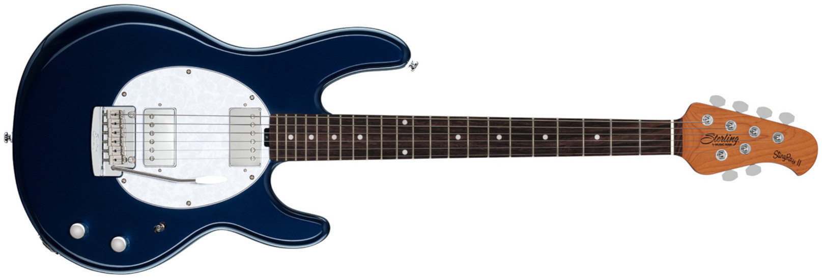 Sterling By Musicman Stingray Ii Trem Hh Rw - Blue Pearl - Guitarra eléctrica con forma de str. - Main picture