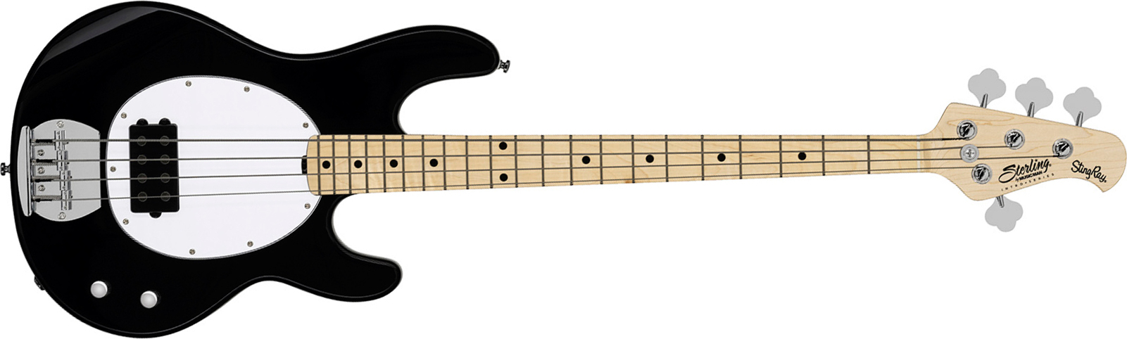 Sterling By Musicman Stingray Ray2 Intro 1h Mn - Black - Bajo eléctrico de cuerpo sólido - Main picture