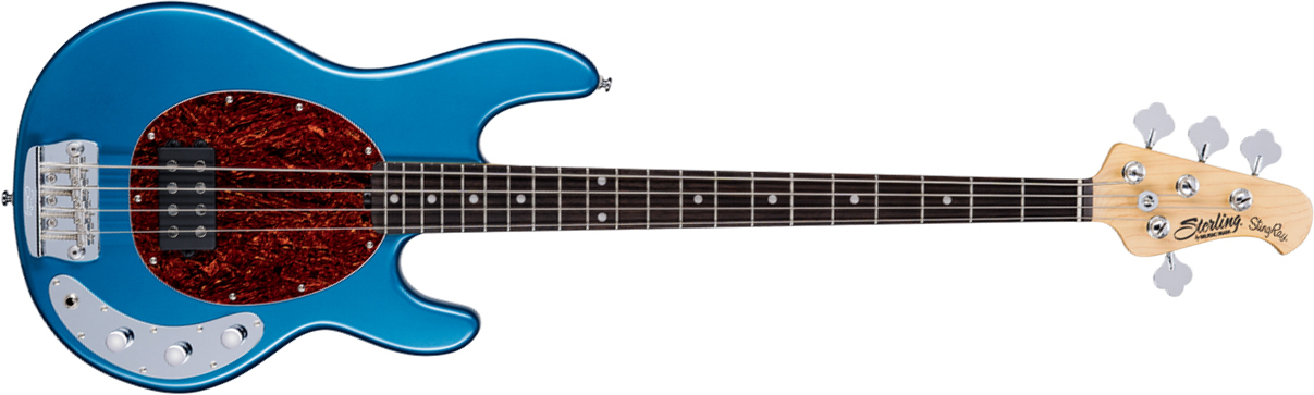 Sterling By Musicman Stingray Ray24ca Active Rw - Toluca Lake Blue - Bajo eléctrico de cuerpo sólido - Main picture