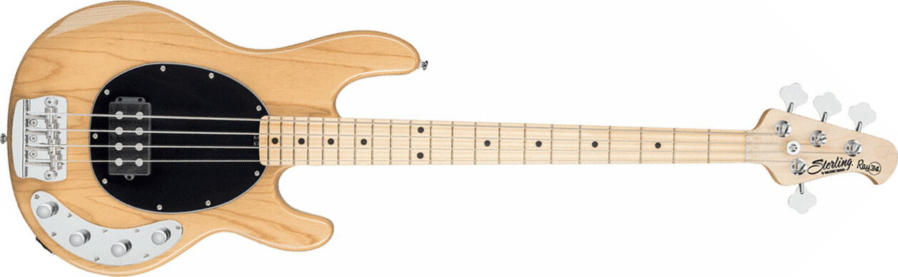 Sterling By Musicman Stingray Ray34 Active Mn - Natural - Bajo eléctrico de cuerpo sólido - Main picture