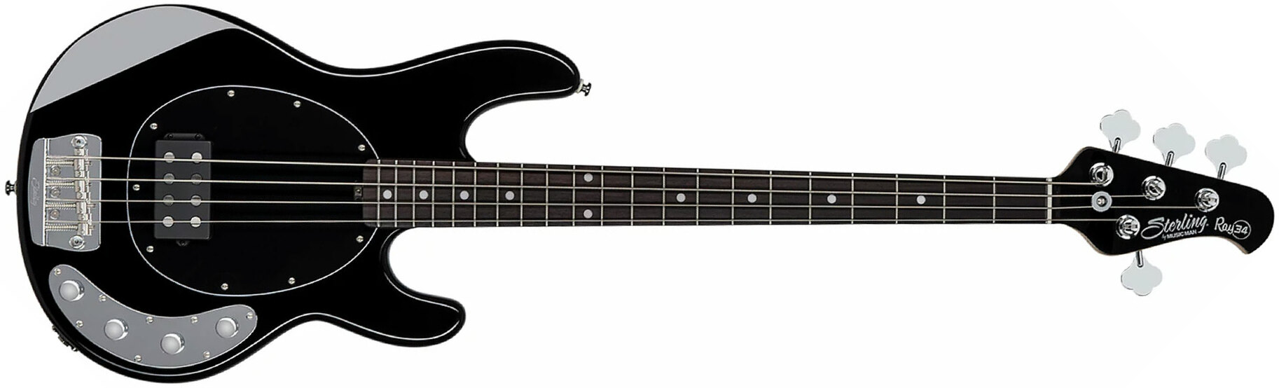 Sterling by musicman Stingray Ray34 (RW) - black Bajo eléctrico de