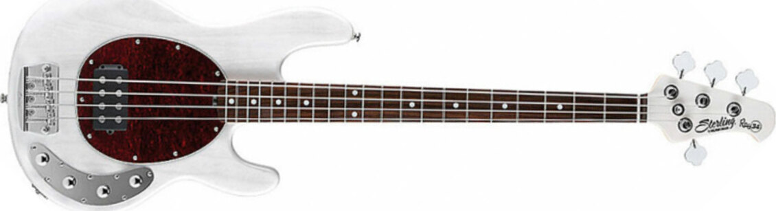 Sterling By Musicman Stingray Ray34 Active Rw - Translucent White Blonde - Bajo eléctrico de cuerpo sólido - Main picture