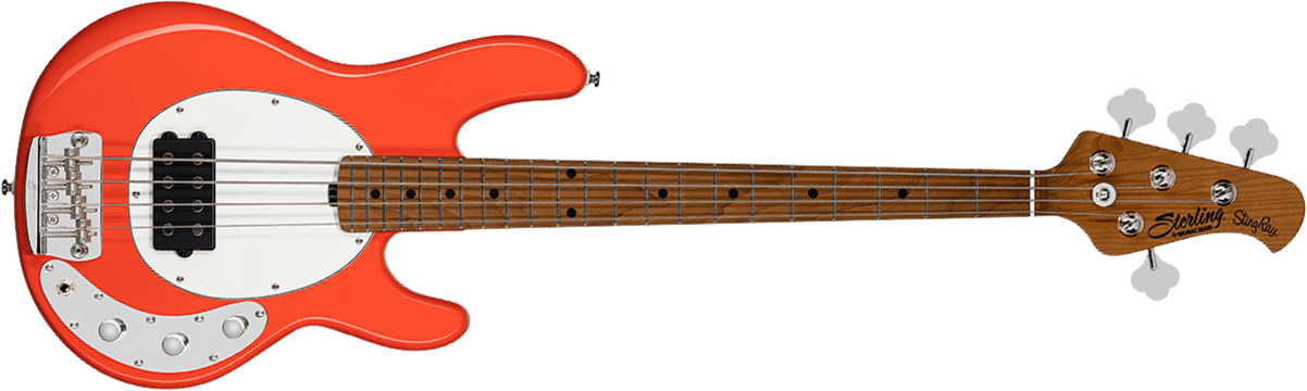 Sterling By Musicman Stingray Short Scale Rayss4 Shsc 1h Mn - Fiesta Red - Bajo eléctrico para niños - Main picture