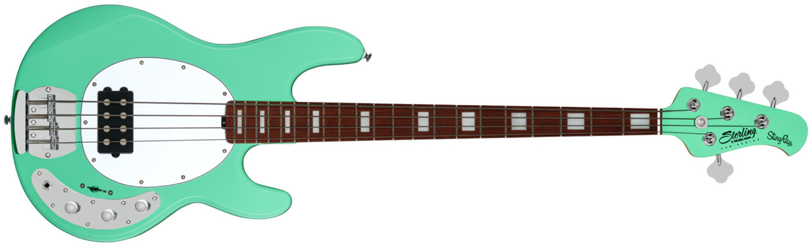 Sterling By Musicman Stingray4 Sub Series 1h Jat - Seafoam Green - Bajo eléctrico de cuerpo sólido - Main picture