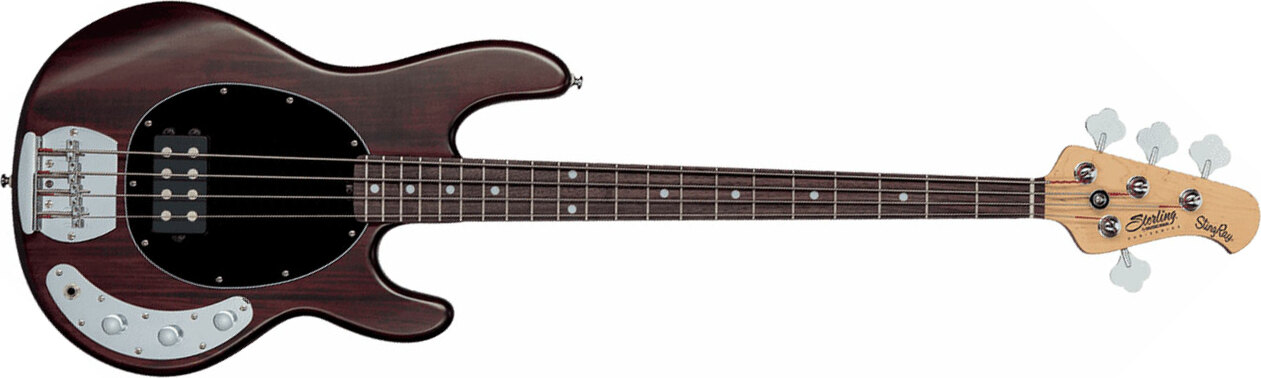 Sterling By Musicman Sub Ray4 Active Jat - Walnut Satin - Bajo eléctrico de cuerpo sólido - Main picture