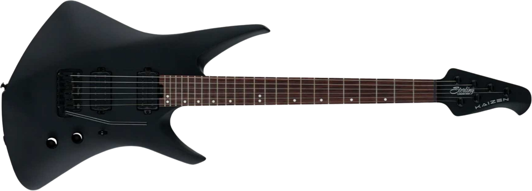 Sterling By Musicman Tosin Abasi Kaizen 6c Signature Multiscale 2h Trem Rw - Stealth Black - Guitarra eléctrica de autor - Main picture