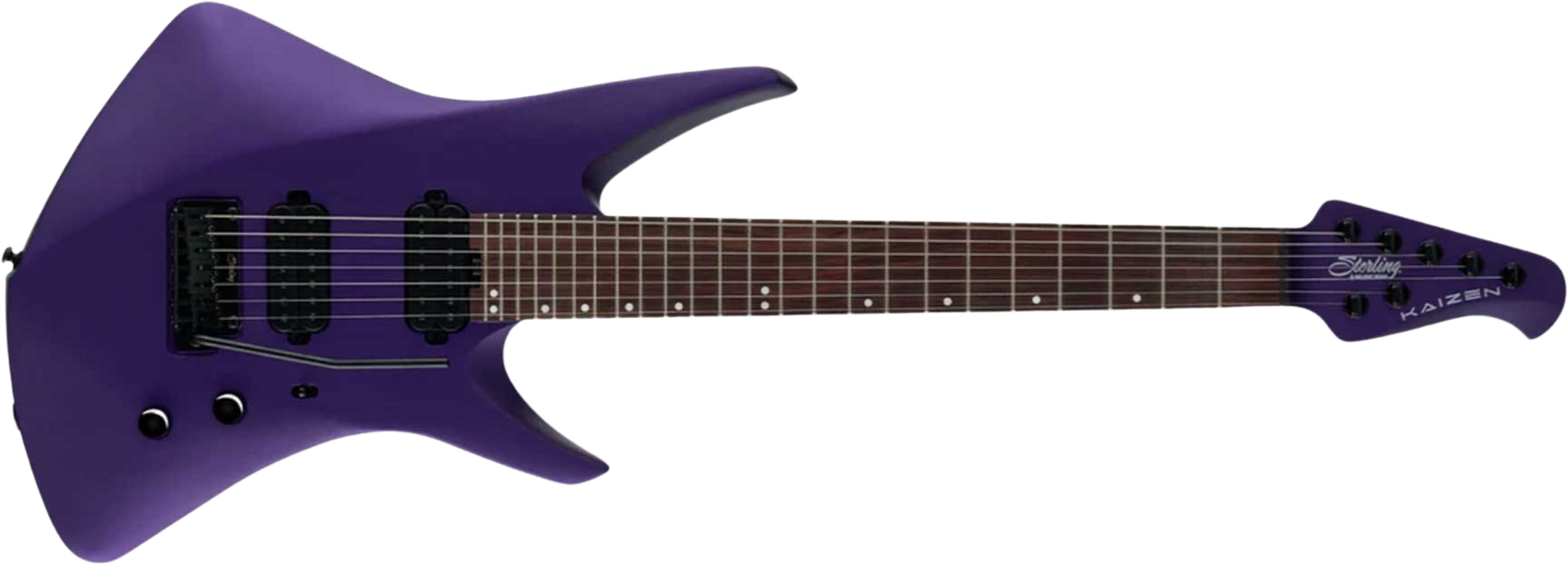 Sterling By Musicman Tosin Abasi Kaizen 7c Signature 2h Trem Rw - Firemist Purple Satin - Guitarra eléctrica de autor - Main picture